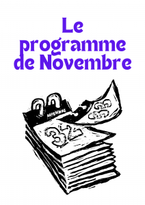Le programme à venir (à télécharger en cliquant ci dessous)